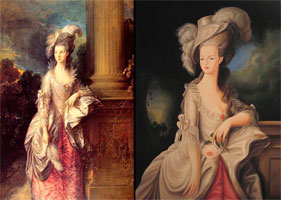 Портрет дамы (Т. Гейсборо и А. Флури)