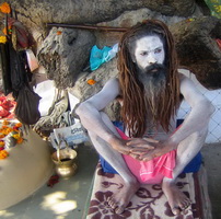 Йог-аскет в Харидваре, Индия