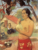 Таитянка, держащая плод (П. Гоген)