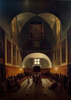 Картина Ф. Гране Внутренний вид хоров церкви капуцинского монастыря в Риме