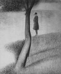 Мужчина возле дерева (Жорж Пьер Сёра)